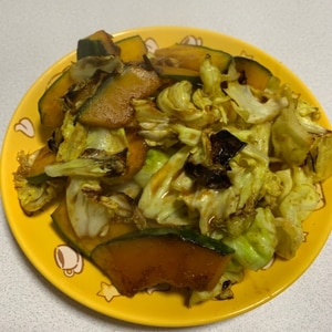 カレー風味の野菜炒め